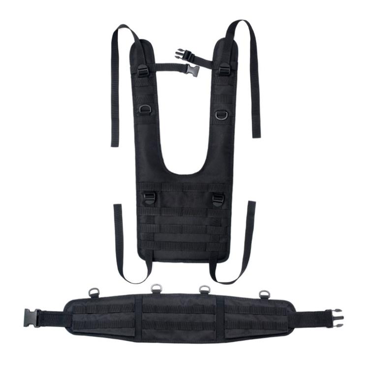 Load Bearing Suspenders Tactical Harness Waist Battle Belt Molle Rig Hunting Chest Vest