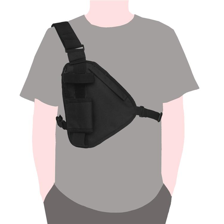 Men Women Adjustable Front Chest Radio Rig Vest Bag