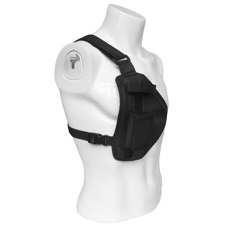Men Women Adjustable Front Chest Radio Rig Vest Bag