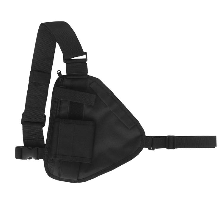 Men Women Adjustable Front Chest Radio Rig Vest Bag