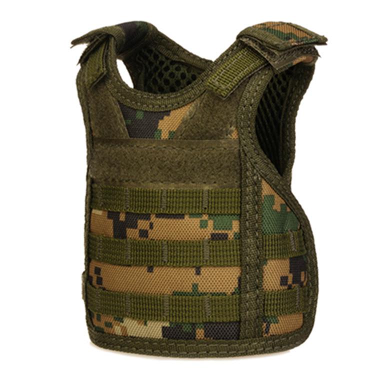 Molle Adjustable Beverage Holder Mini Tactical Vest for 12oz or 16oz Cans or Bottles