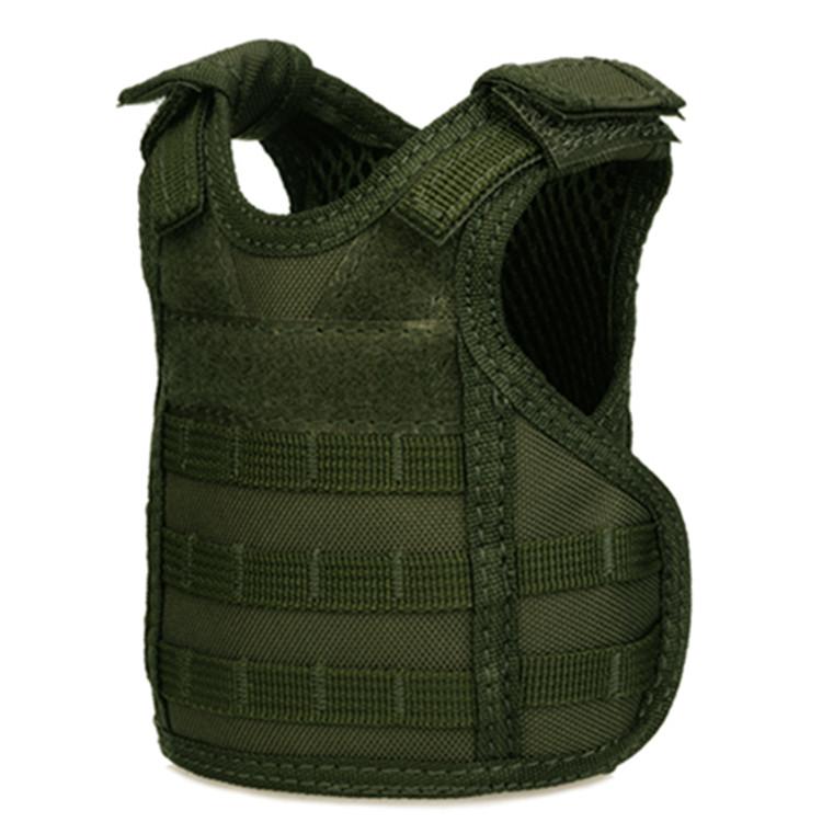 Molle Adjustable Beverage Holder Miniature Tactical Vest for 12oz or 16oz Cans or Bottles