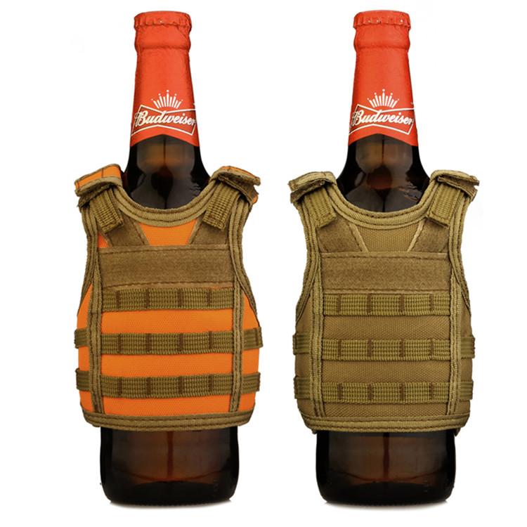 Molle Adjustable Beverage Holder Tactical Beer Vest for 12oz or 16oz