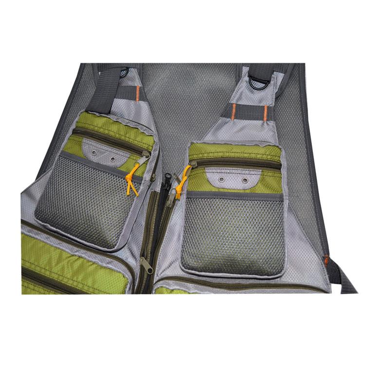 Outdoor Adjustable Size Cooler Fly Fishing Vest
