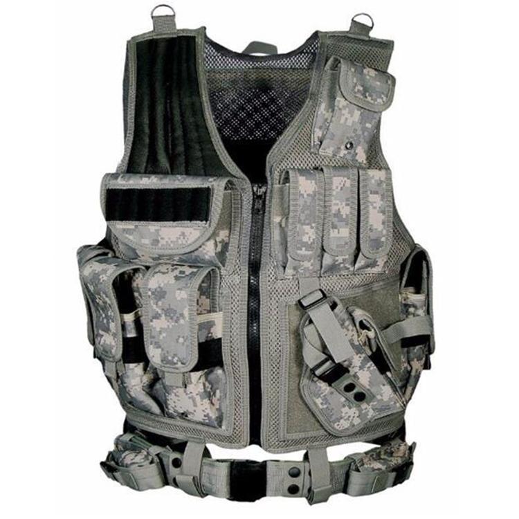 Outdoor Breathable Adjustable Military Combat Training Tactical Vest for Adult
