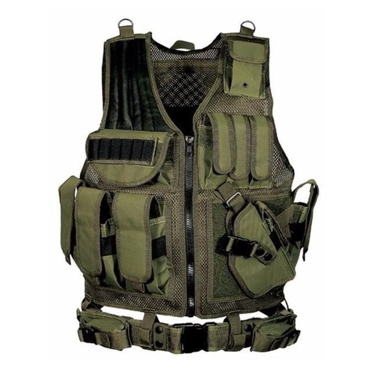 Outdoor Breathable Adjustable Military Combat Training Tactical Vest for Adult