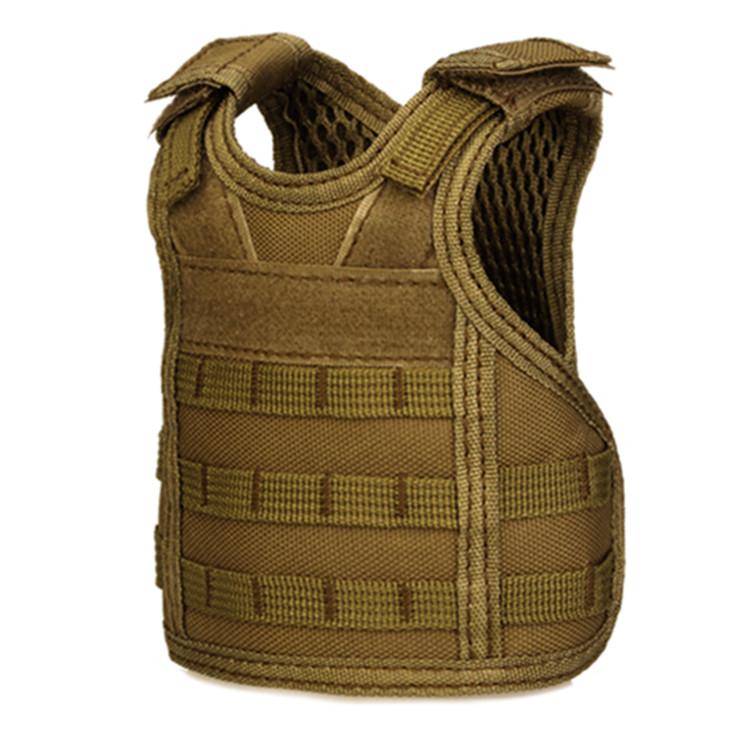 Tactical Miniature Vest Molle Adjustable Beverage Holder for 12oz or 16oz Cans or Bottles