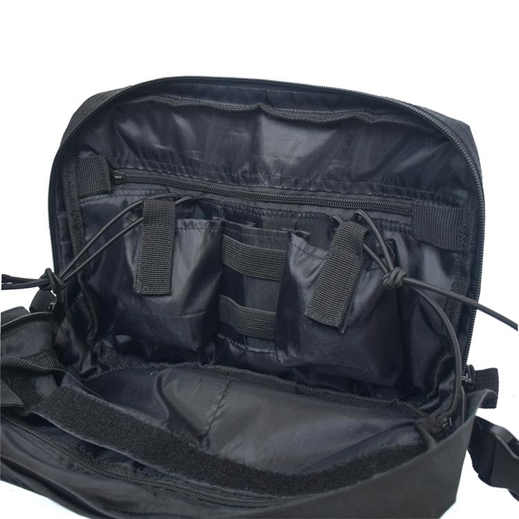 Tactical Pouch Molle Bag Chest Rig Bag Vest with Suspenders and Front Pocket