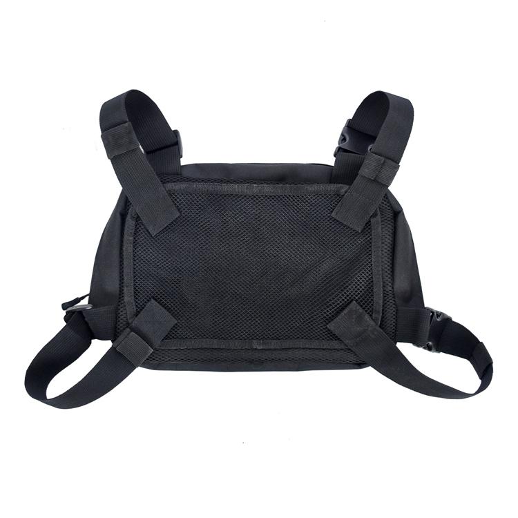 Tactical Pouch Molle Bag Chest Rig Bag Vest with Suspenders and Front Pocket