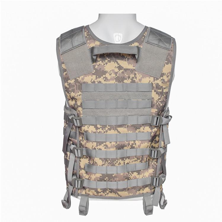 Tactical camo vest for outdoor camping or hiking