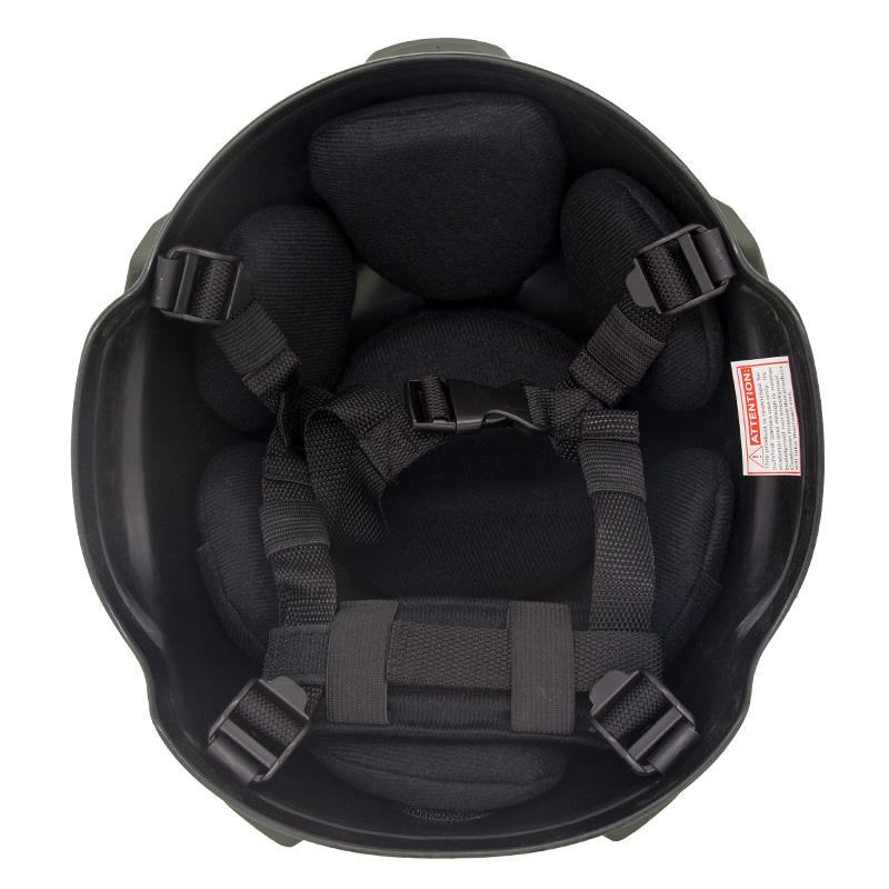 MICH 2002 ACH tactical helmet with NVG mount and side rail