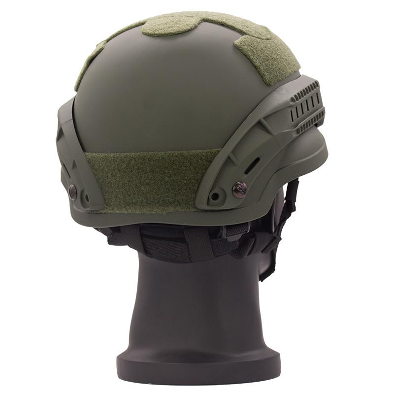 MICH 2002 ACH tactical helmet with NVG mount and side rail