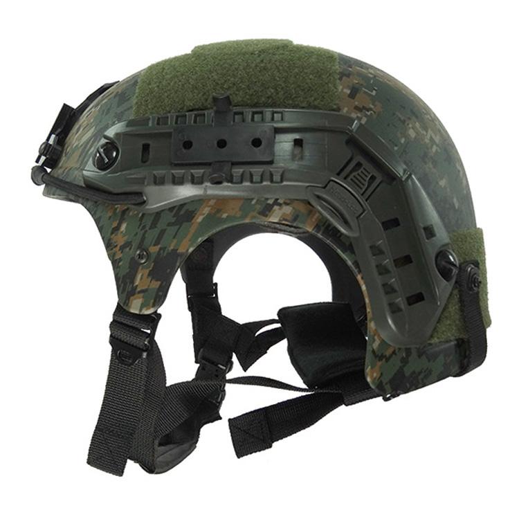 Nylon Leather Chin Strap 4 Point Suspension System in Helmet
