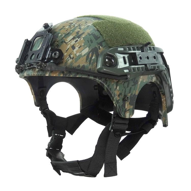 Nylon Leather Chin Strap 4 Point Suspension System in Helmet