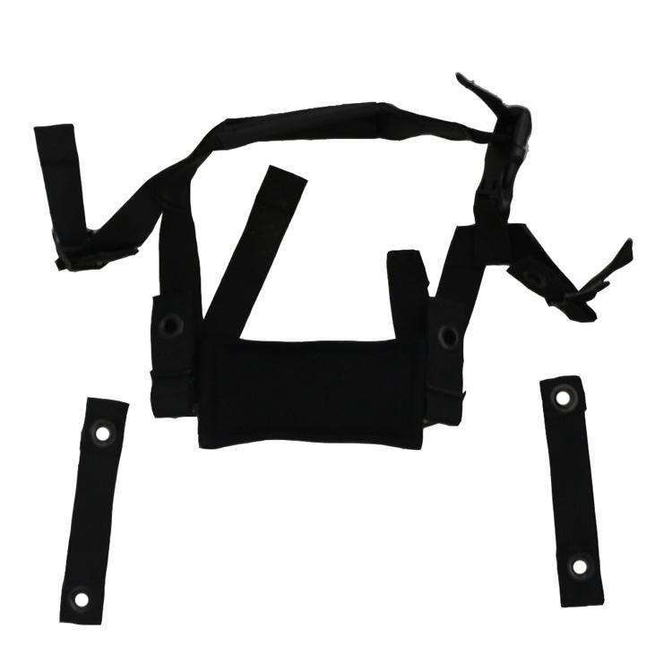 Nylon Leather Chin Strap 4 Point Suspension System in Helmet