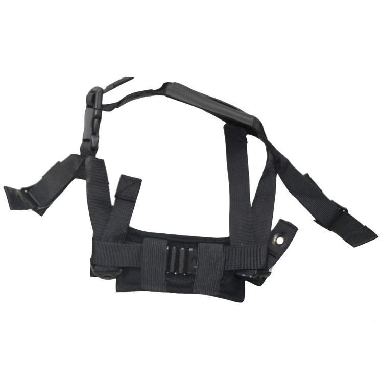 Nylon Leather Chin Strap 4 Point Suspension System in Helmet