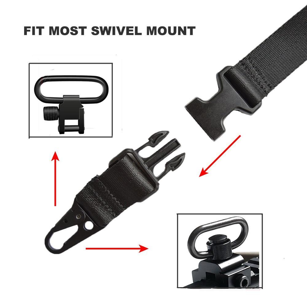 2 Point Wide Military Combat Gun Sling with Mash Hook Rifle gunSling Made in China