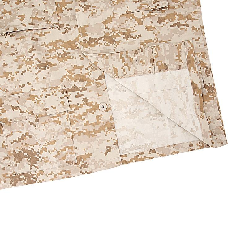 65percent Cotton 35percent Polyester US Military BDU Style Desert Camo Army Uniform