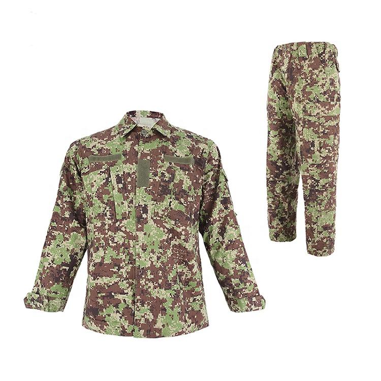 Cotton Polyester Military BDU Woodland Camo Army Uniform