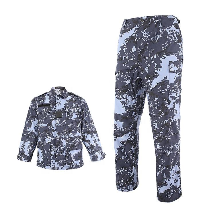 Custom Made Ripstop Fabric Military Army Green BDU Uniform With Patch