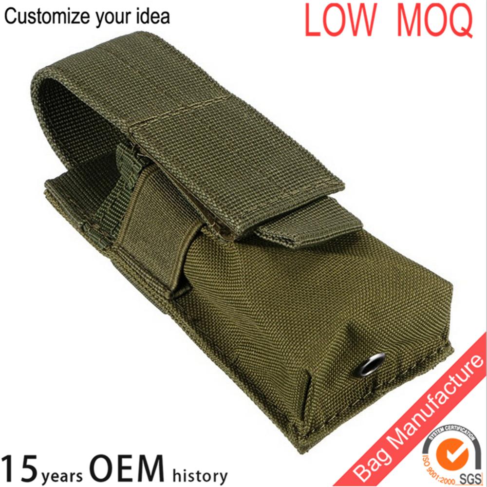 Outdoor Tactical Military Flashlight Torch Belt pouch Holster bag