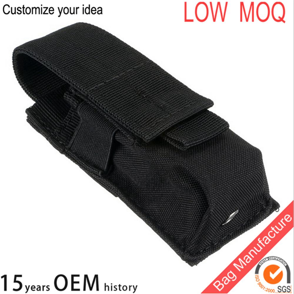 Outdoor Tactical Military Flashlight Torch Belt pouch Holster bag