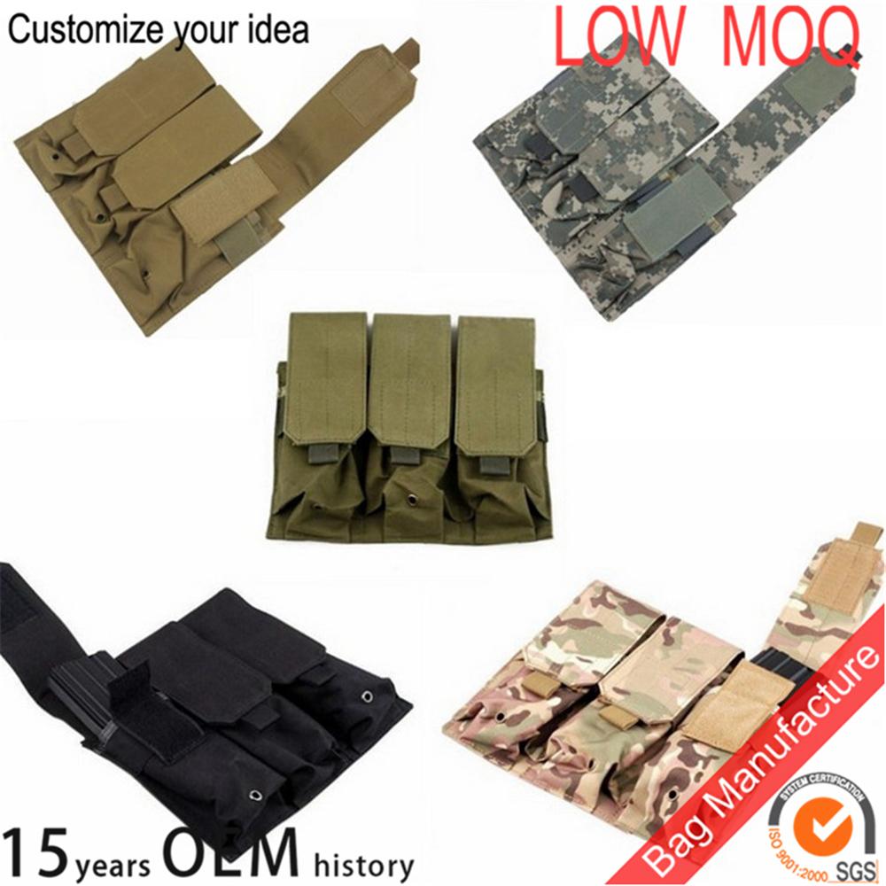 Tactical MOLLE Triple Magazine Pouch Holder For AR M4