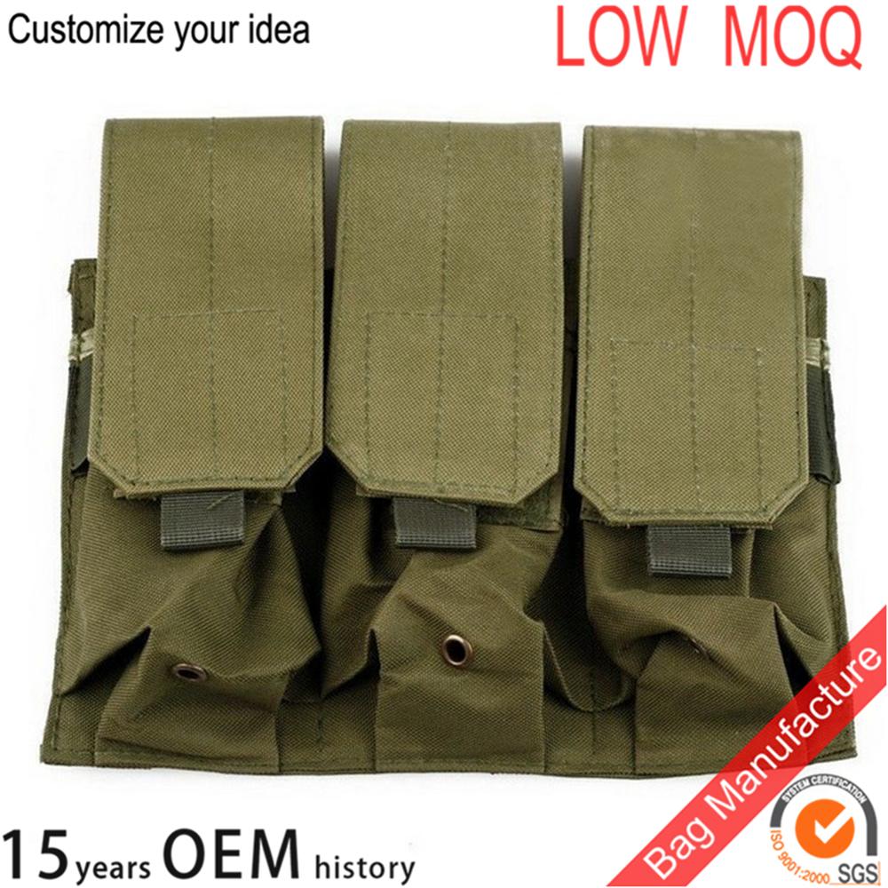 Tactical MOLLE Triple Magazine Pouch Holder For AR M4
