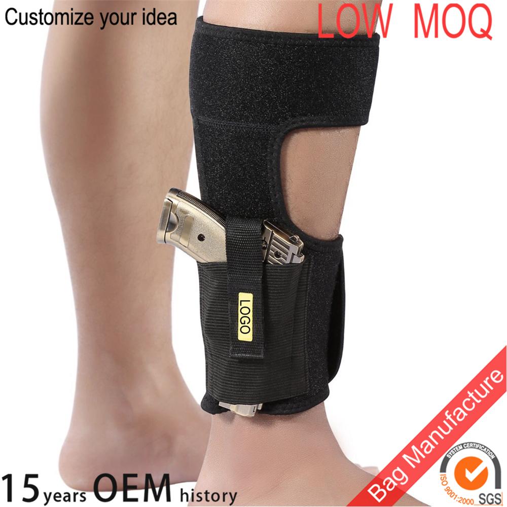 adjustable breathable neoprene Concealed foot ankle gun holster with mag pocket