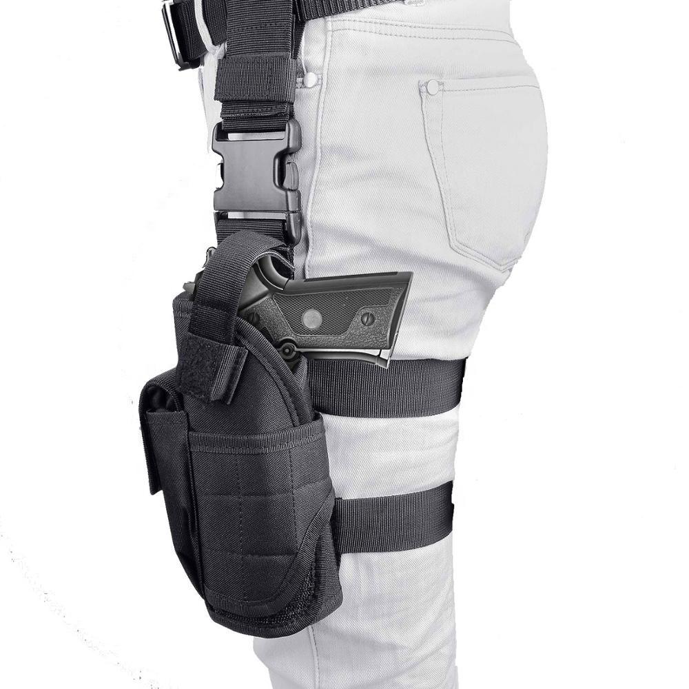 Adjustable Airsoft Gun Drop Thigh Holster, Military Tactical Gun Leg Holster