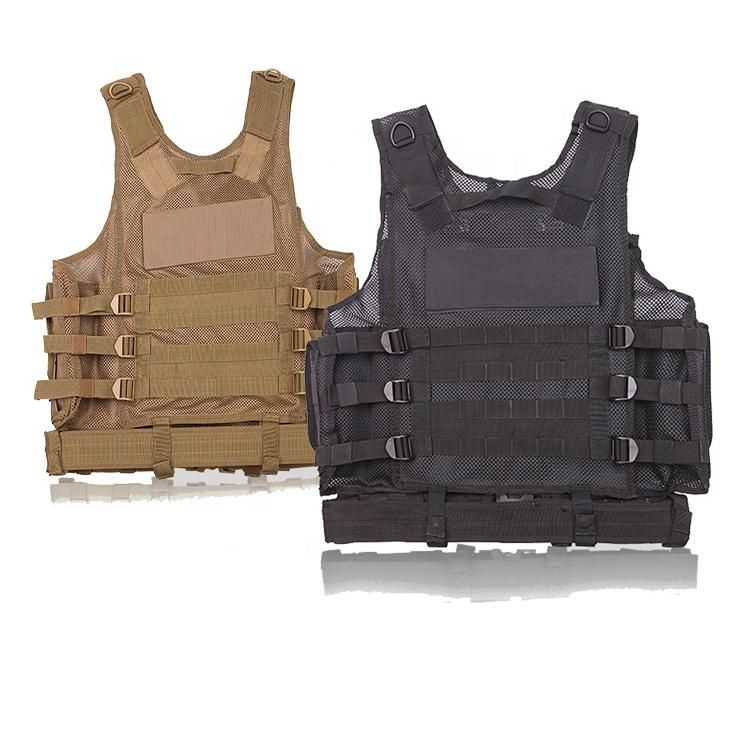 Multi Function Green Military Army Security Mesh Tactical Vest With Pouch Bag