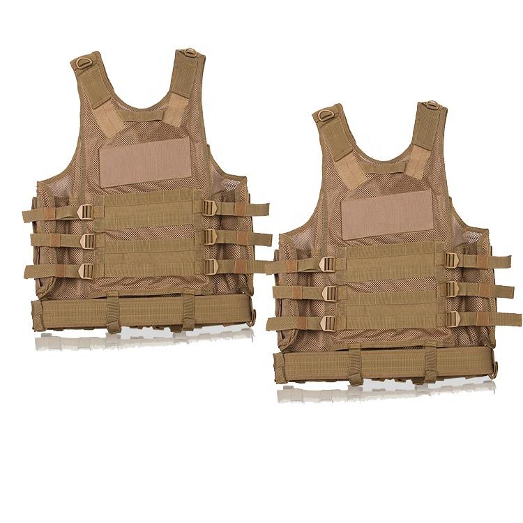 Multi Function Green Military Army Security Mesh Tactical Vest With Pouch Bag