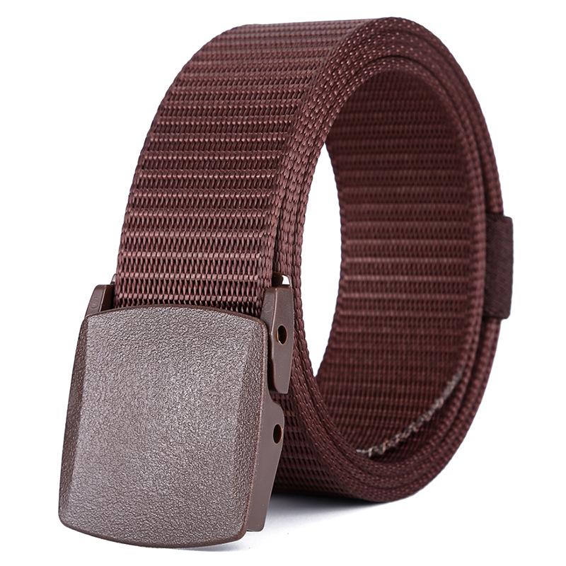 Custom Logo Outdoor Camping Army Cheap Price High Quality Nylon Webbing Canvas Military Tactical Belt With Plastic Buckle