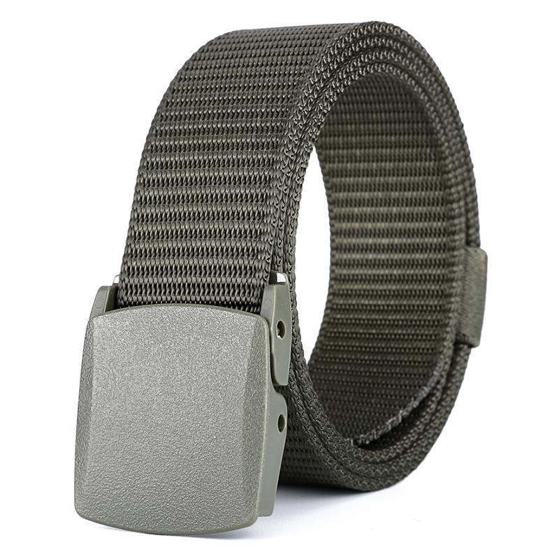 Custom Logo Outdoor Camping Army Cheap Price High Quality Nylon Webbing Canvas Military Tactical Belt With Plastic Buckle