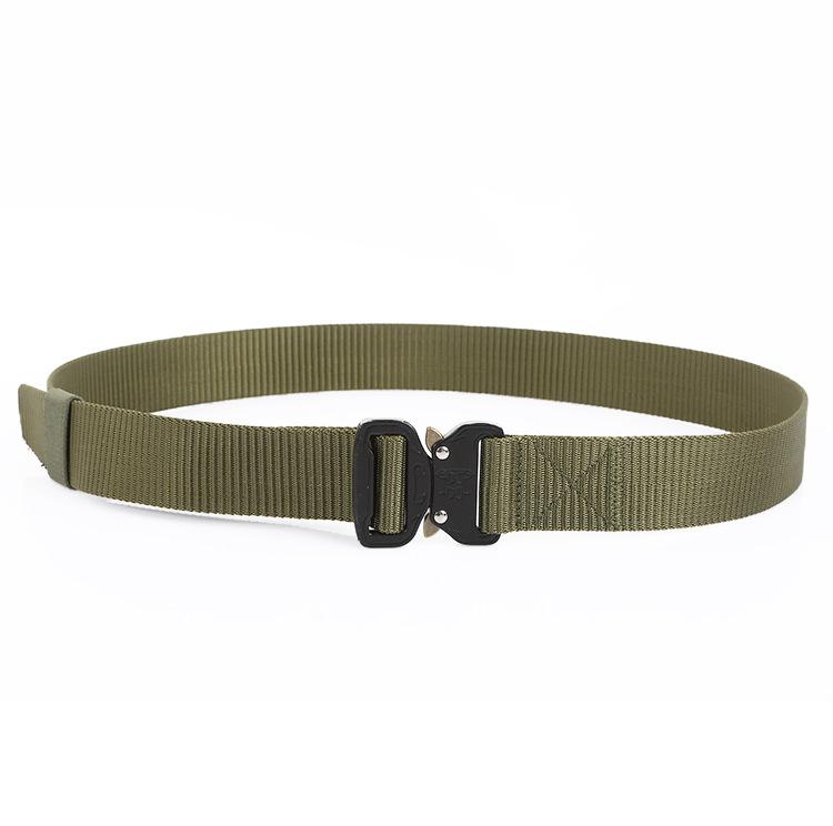 Men/Women Tactical Belt Military Style Nylon Web Belt with Heavy-Duty Quick-Release Metal Buckle