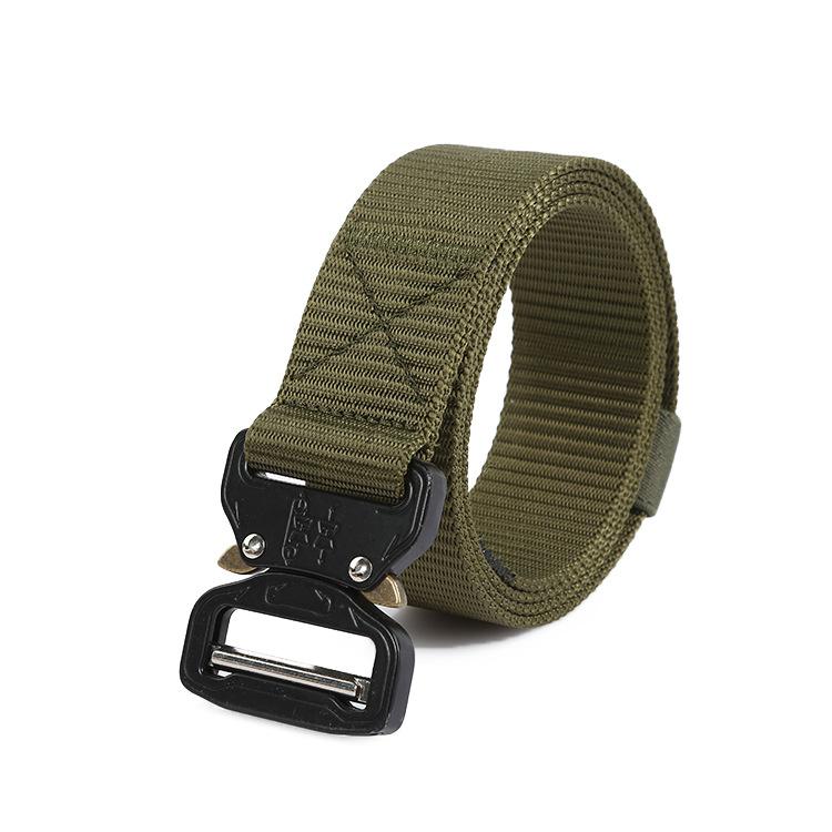 Men/Women Tactical Belt Military Style Nylon Web Belt with Heavy-Duty Quick-Release Metal Buckle
