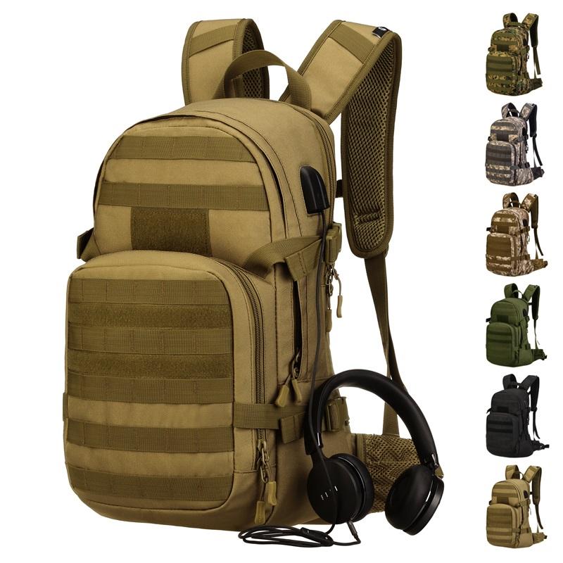 FREE SAMPLE  USB  earphone two in one hole design 25L Flaming Riding Bag