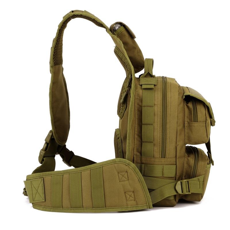 FREE SAMPLE 600D Encrypted Double-Layer Waterproof Polyester tactical military  breast bag chest bag