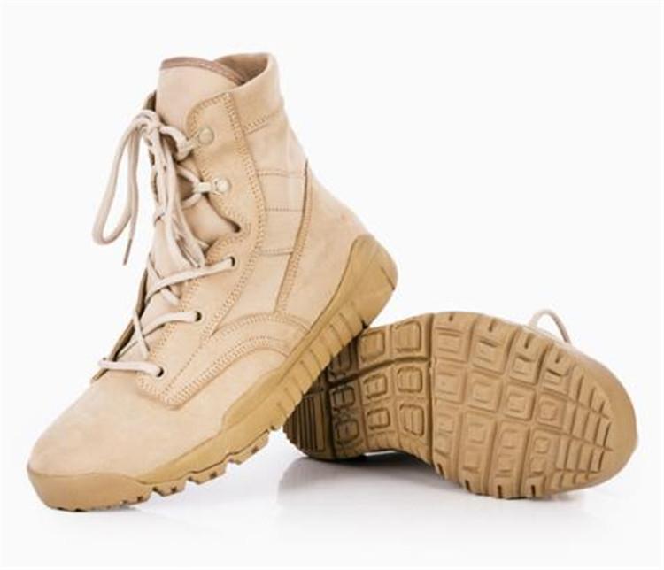 Good Quality Black Combat Boots Military Men Cow Leather Suede Rubber Sole Special Troops Army Black Leather Army Tactical Boots