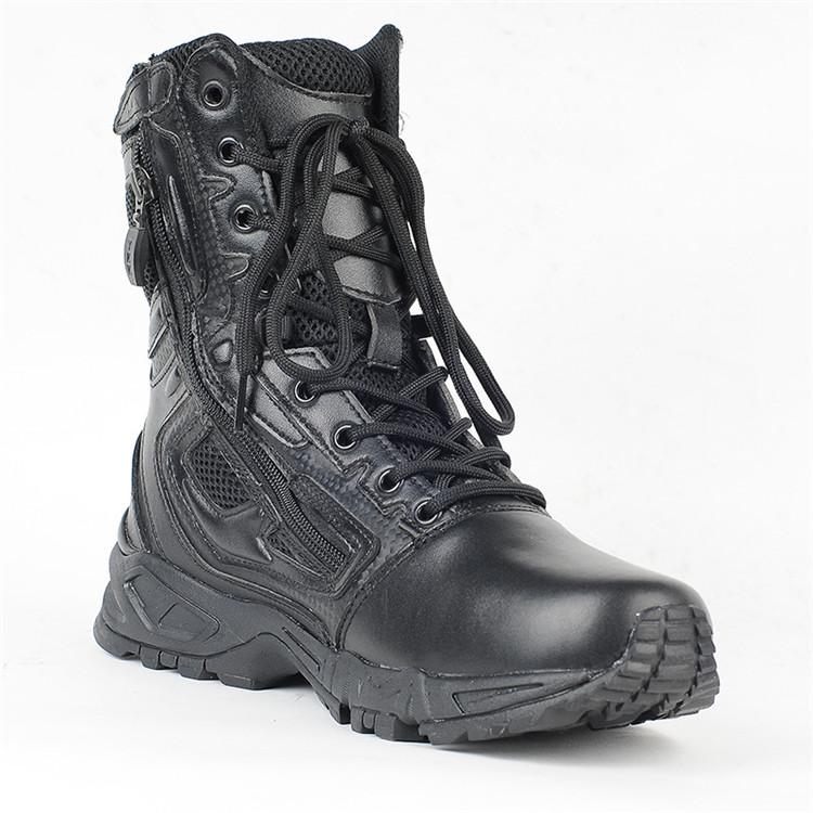 Hot Selling All Black Leather Combat Boots Black Womens Combat Boots Black Combat Bootsgirls Combat Boots For Soldier Military