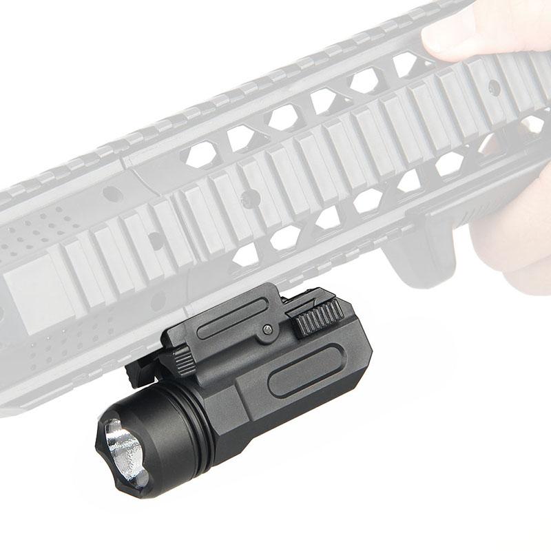 HK15-0121 Nylon white LED weapon light gun flashlight attach MIL-STD-1913/NAR rail CR123