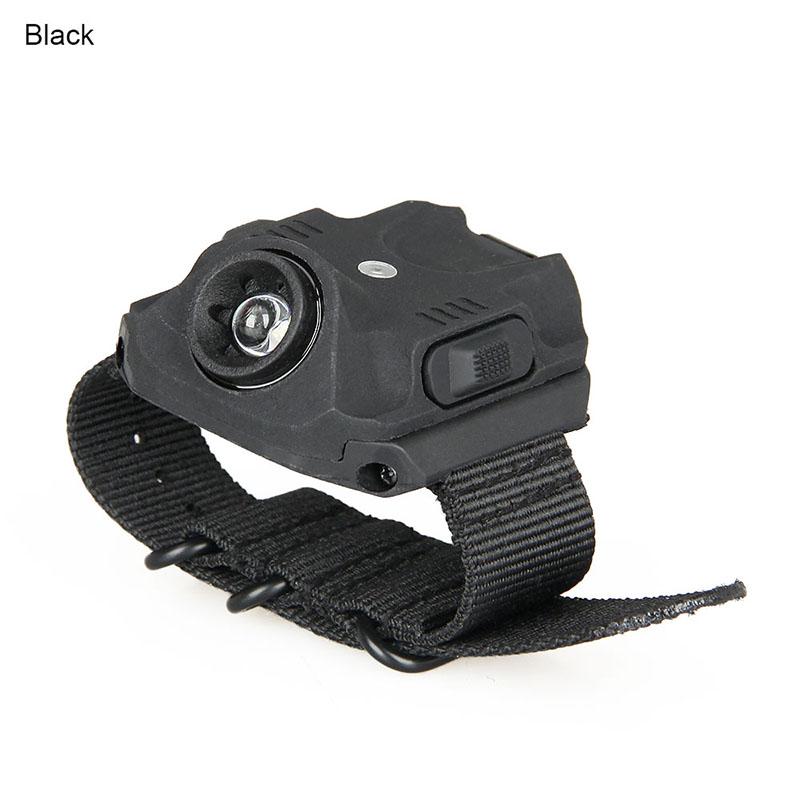 Tactical Rechargeable Wrist Watch LED Flashlight Torch Lamp Light for Outdoor Sports HK15-0102